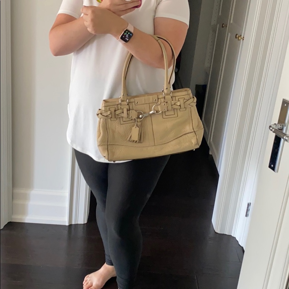 Coach pebble leather bag